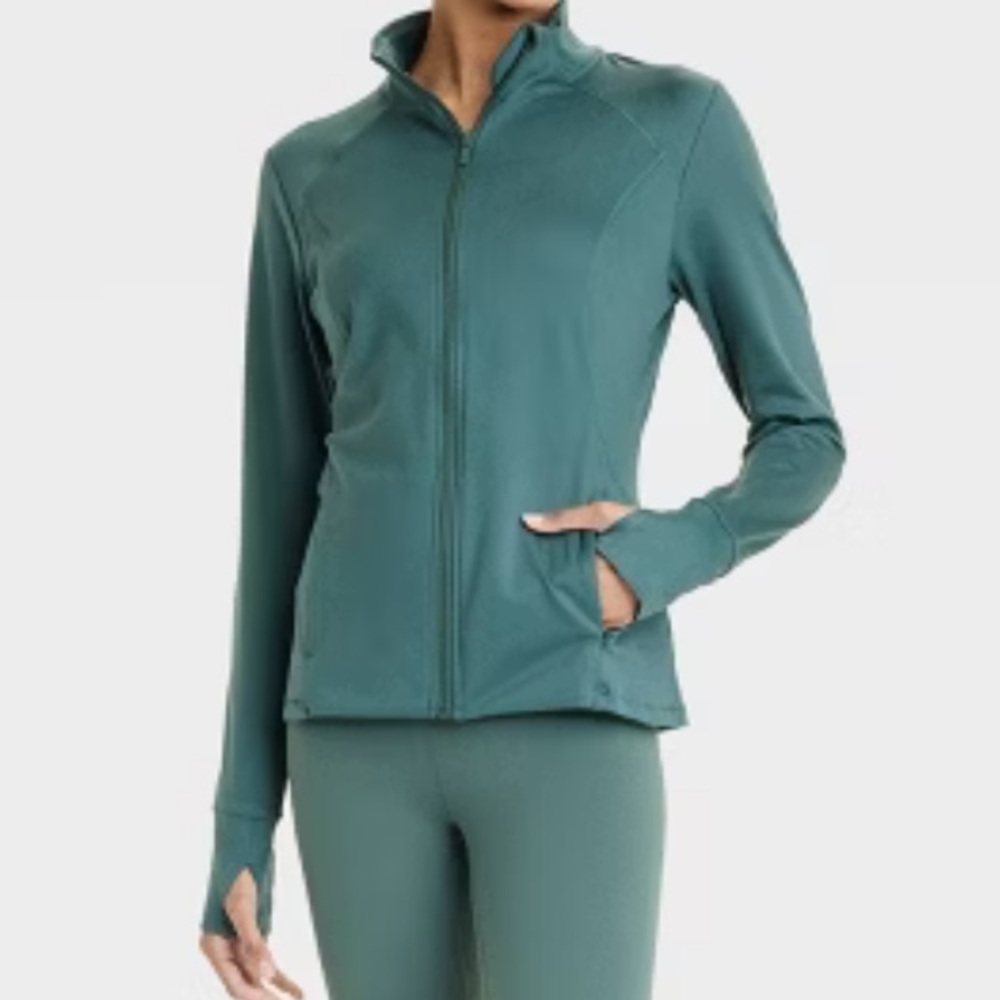 Women’s Full Zip Jacket.    Green. S